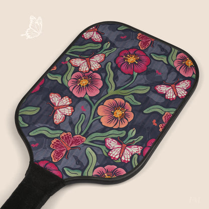 Pattern & Process Floral Pickleball Paddles Set with hand drawn artwork - Flourish Moon Studio
