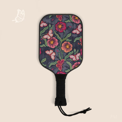 Pattern & Process Floral Pickleball Paddles Set with hand drawn artwork - Flourish Moon Studio