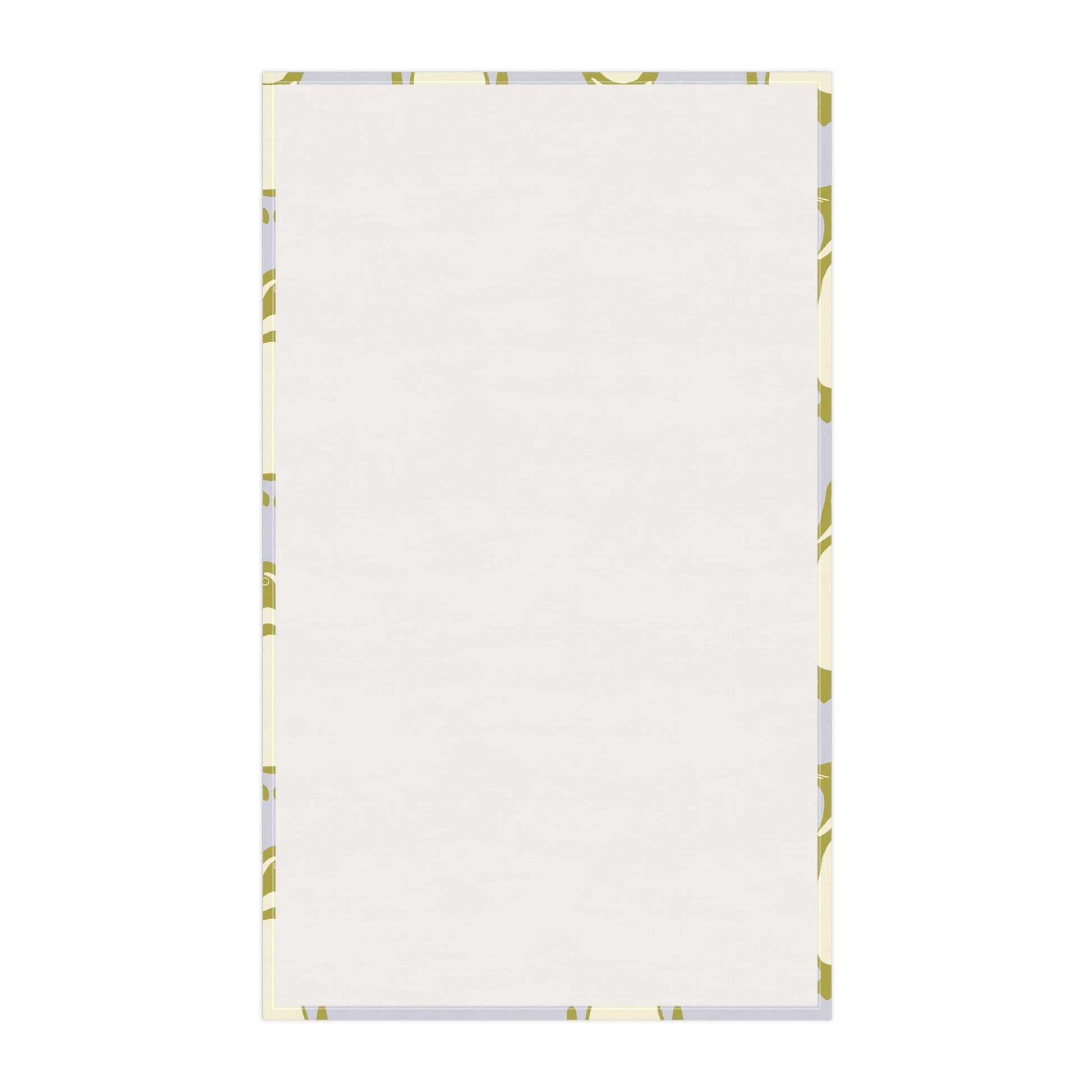 Penguin Olive - Gold Tea Towels with hand - drawn artwork - Flourish Moon Studio