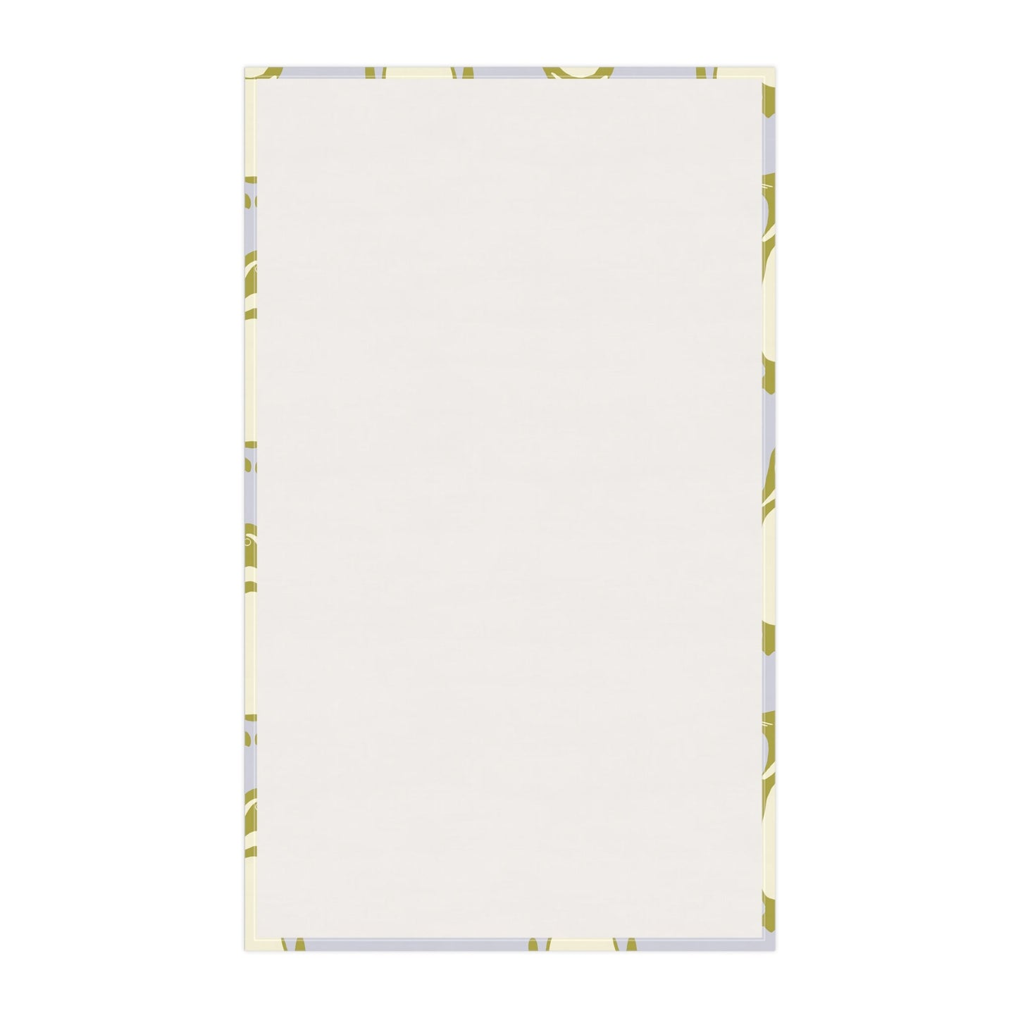 Penguin Olive - Gold Tea Towels with hand - drawn artwork - Flourish Moon Studio