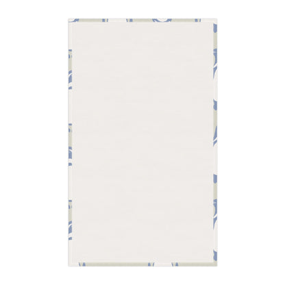 Penguin Periwinkle Tea Towels with hand - drawn artwork - Flourish Moon Studio