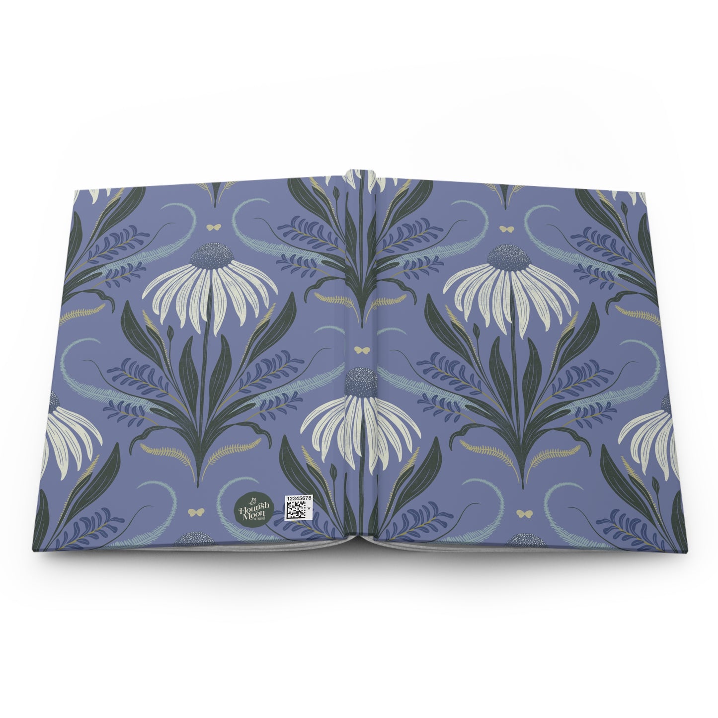 Floral patterned open on a white background