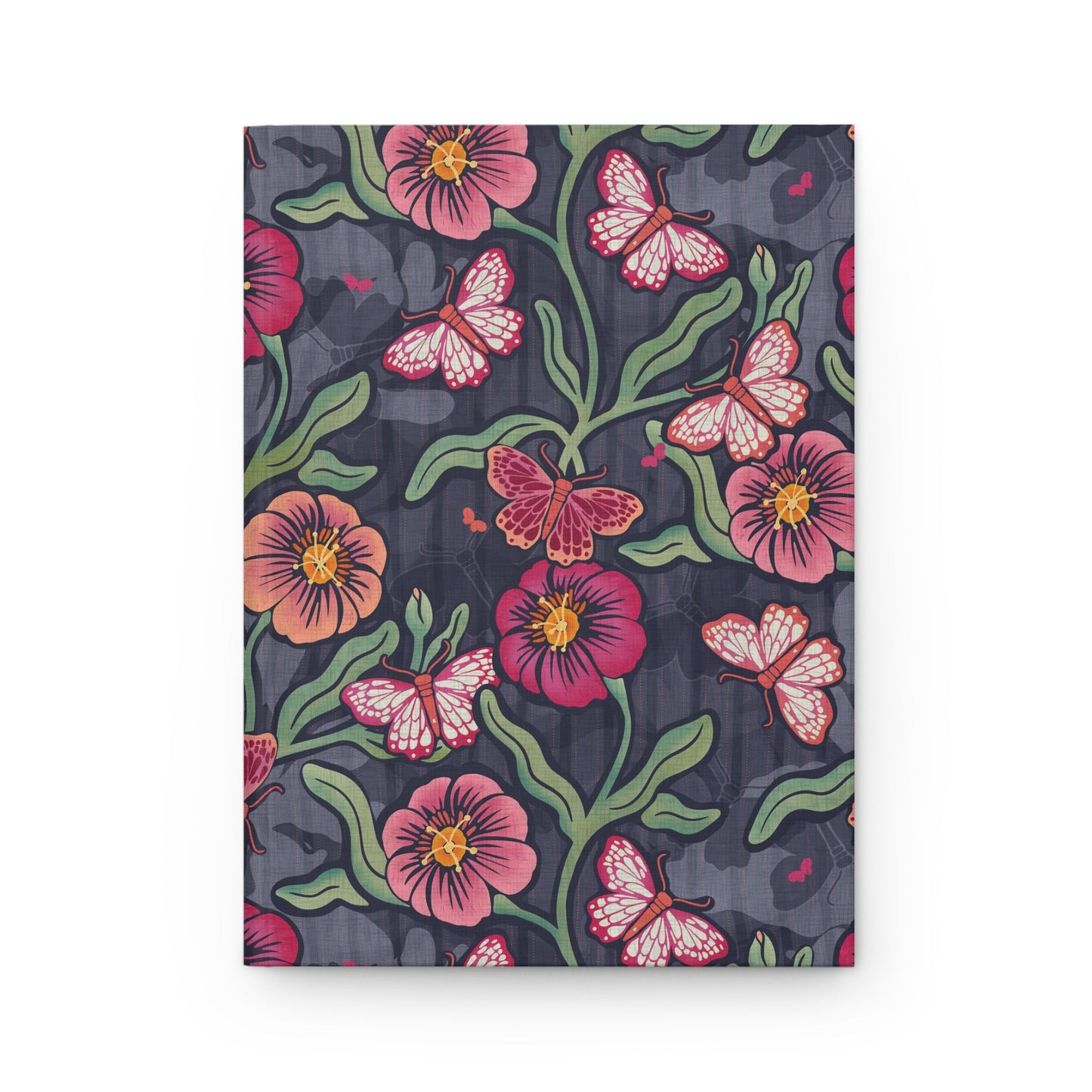 Petals & Process Butterfly Hardcover Journal with hand drawn artwork - Flourish Moon Studio
