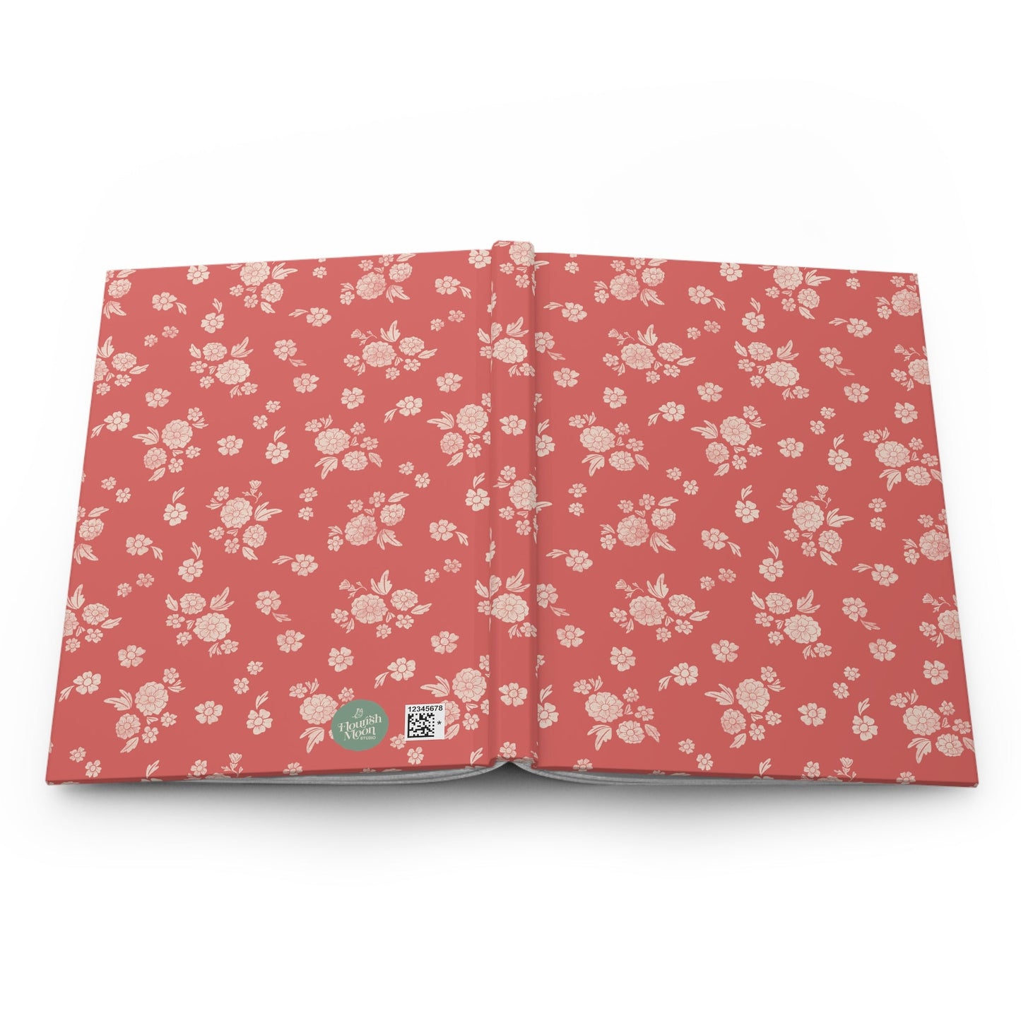 Prairie Bloom Prairie Poppy Hardcover Journal with hand drawn artwork - Flourish Moon Studio