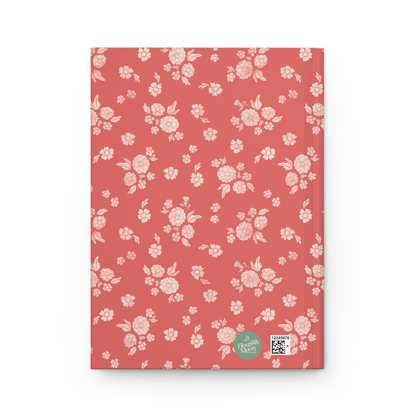 Prairie Bloom Prairie Poppy Hardcover Journal with hand drawn artwork - Flourish Moon Studio