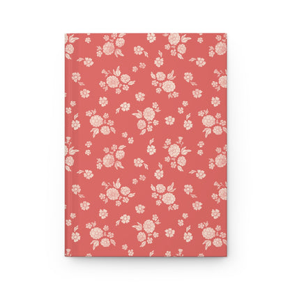 Prairie Bloom Prairie Poppy Hardcover Journal with hand drawn artwork - Flourish Moon Studio
