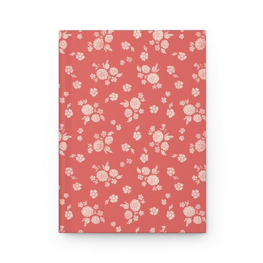 Prairie Bloom Prairie Poppy Hardcover Journal with hand drawn artwork - Flourish Moon Studio