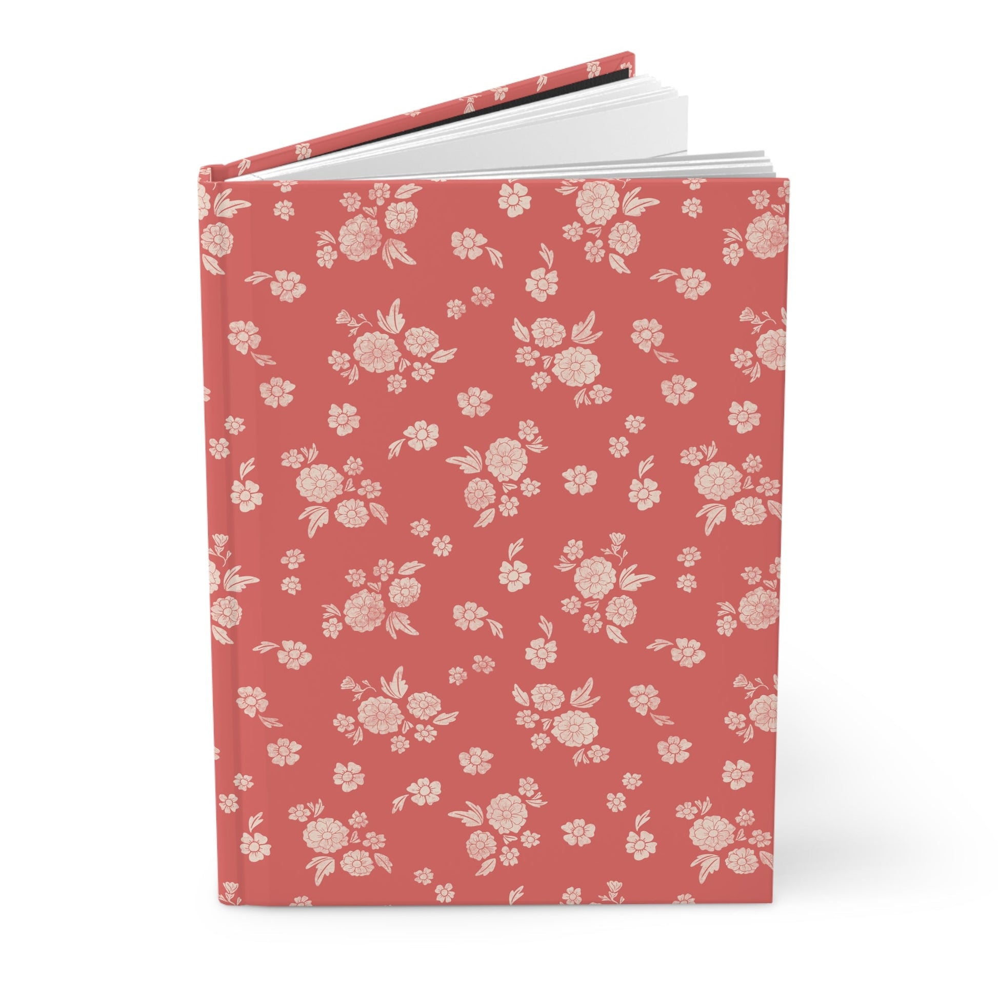Prairie Bloom Prairie Poppy Hardcover Journal with hand drawn artwork - Flourish Moon Studio