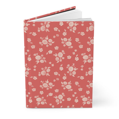 Prairie Bloom Prairie Poppy Hardcover Journal with hand drawn artwork - Flourish Moon Studio