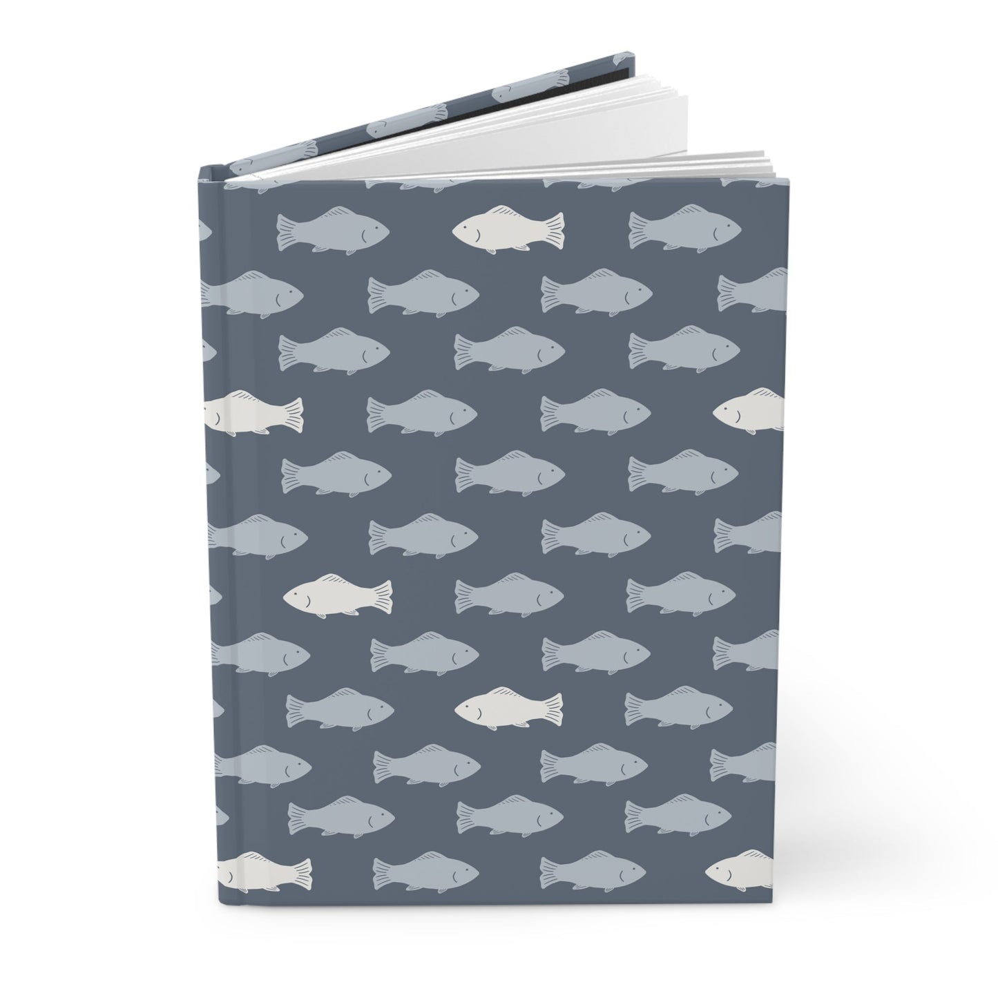 School of Wanderers Driftwood Hardcover Journal with hand drawn artwork - Flourish Moon Studio