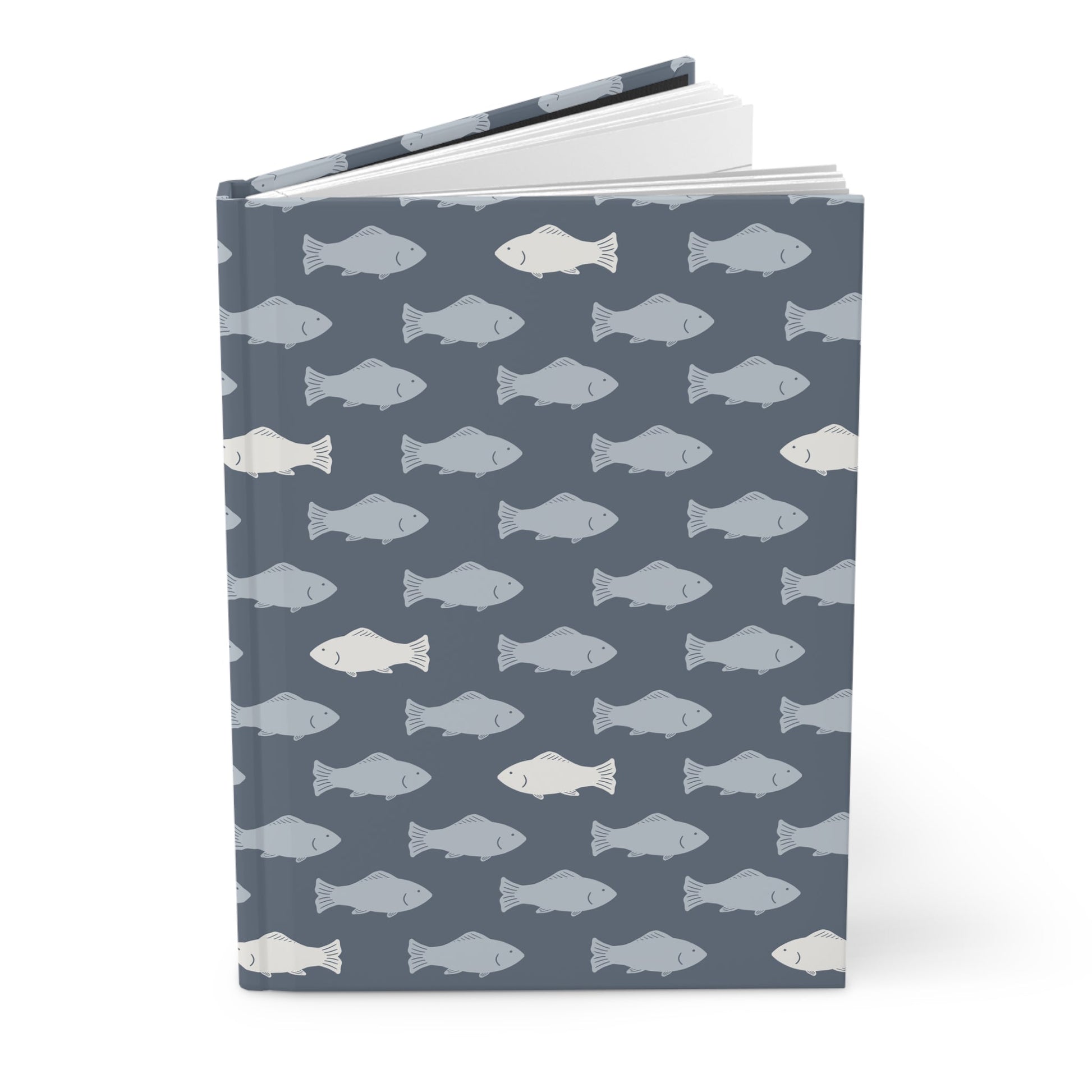 School of Wanderers Driftwood Hardcover Journal with hand drawn artwork - Flourish Moon Studio