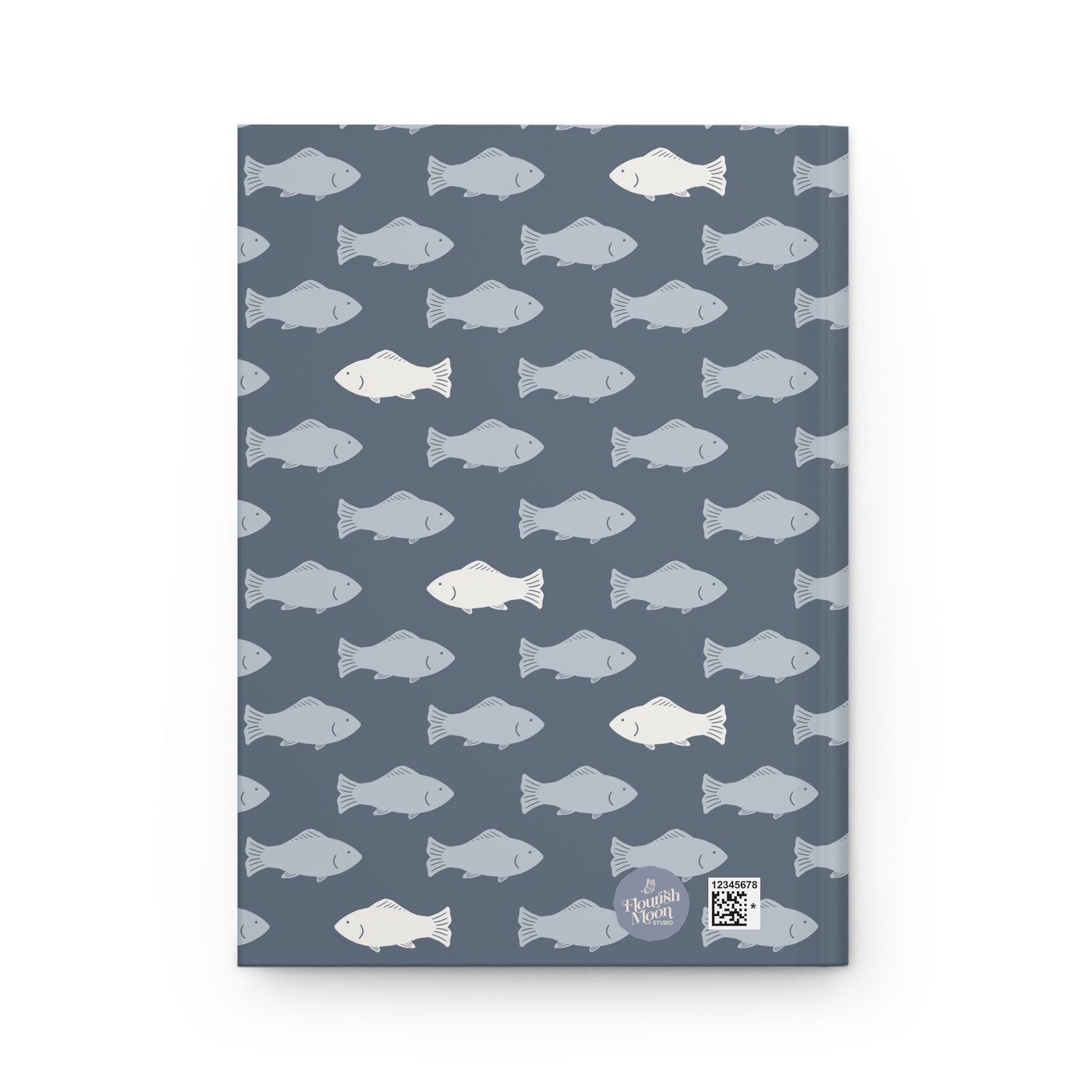 School of Wanderers Driftwood Hardcover Journal with hand drawn artwork - Flourish Moon Studio