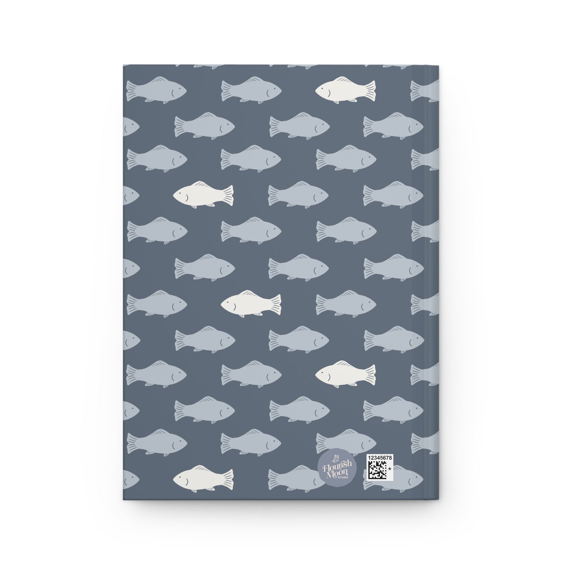 School of Wanderers Driftwood Hardcover Journal with hand drawn artwork - Flourish Moon Studio