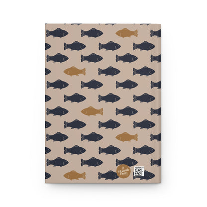 School of Wanderers Hardcover Journal with hand - drawn artwork - Flourish Moon Studio