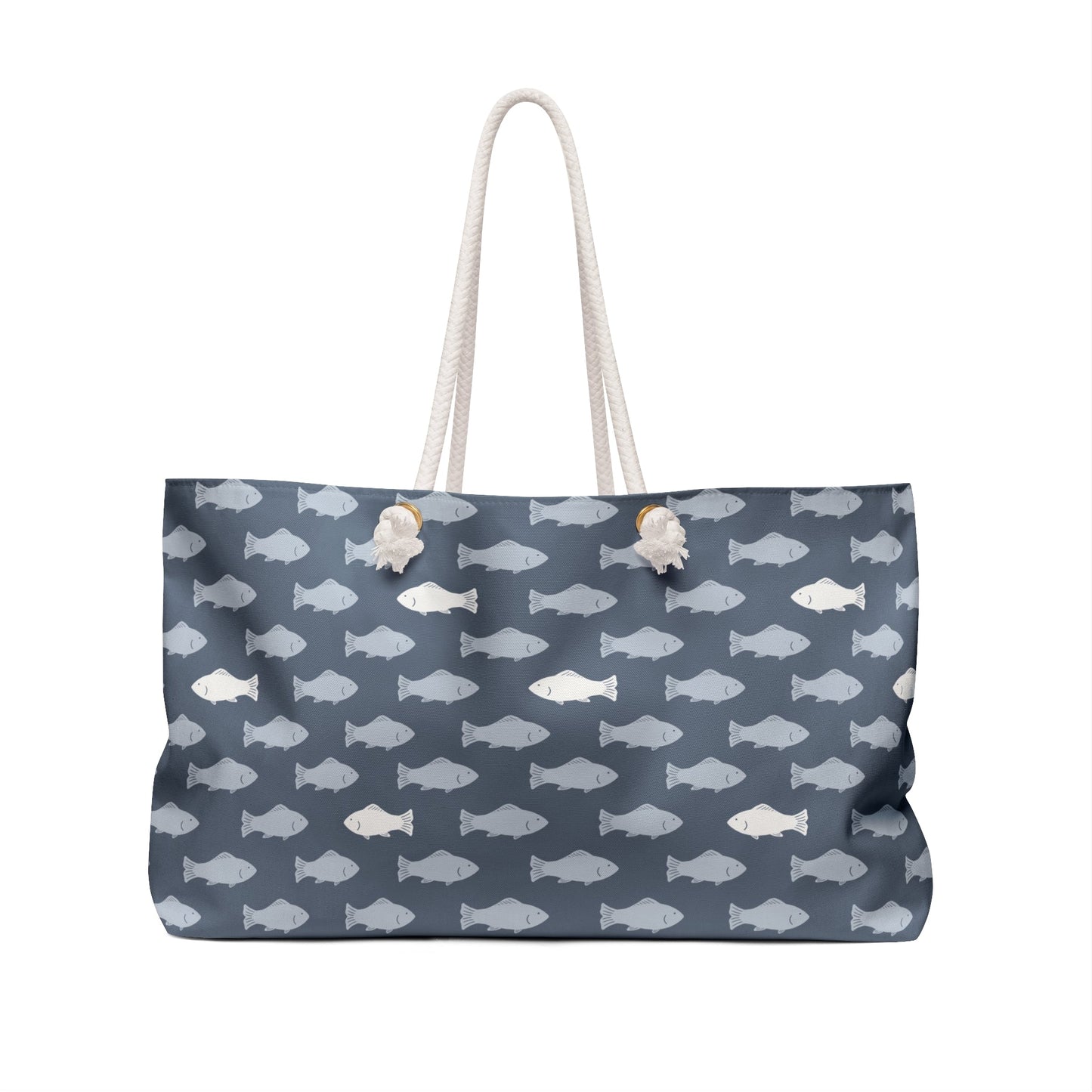 School of Wanderers Slate Weekender Bag with hand drawn artwork - Flourish Moon Studio