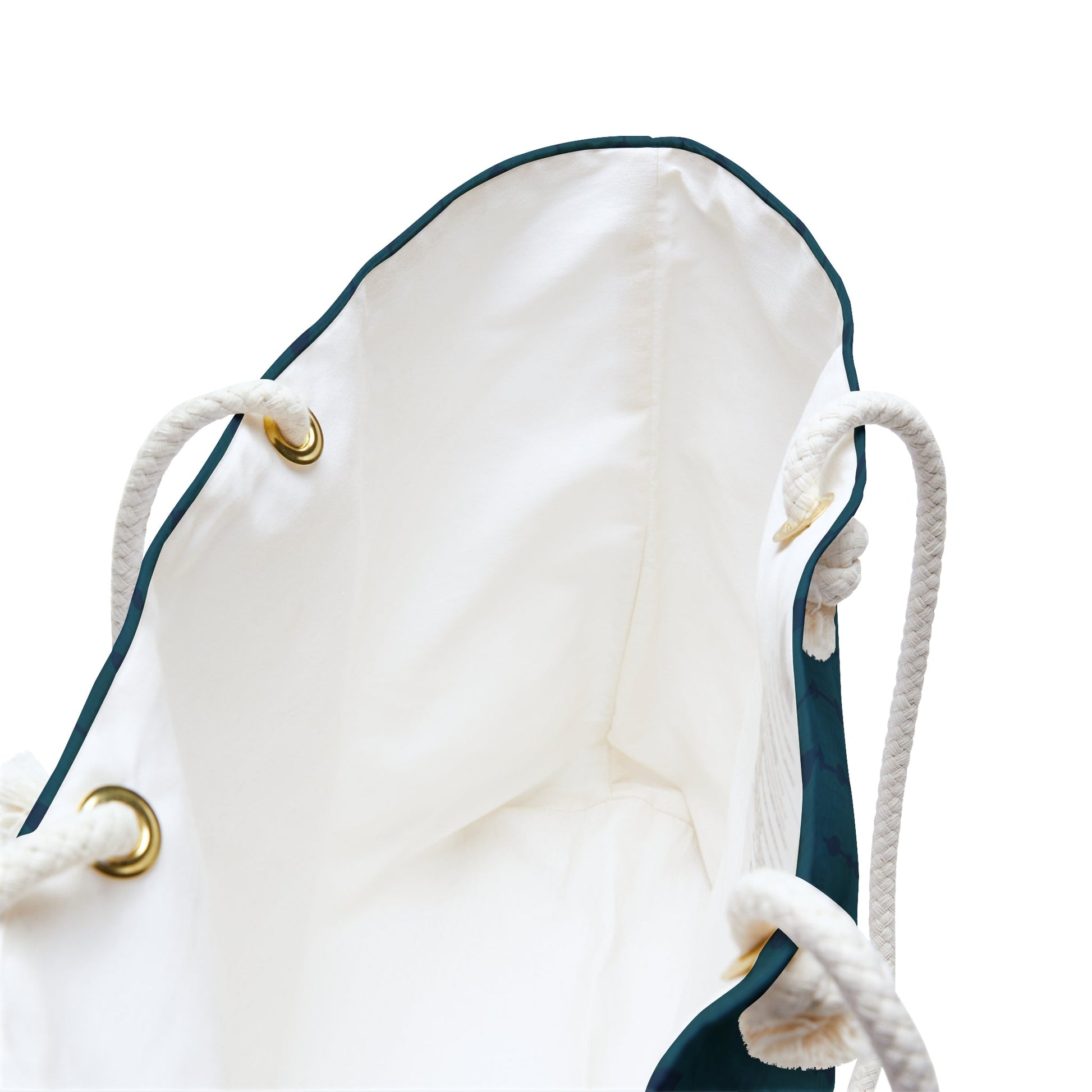 Sea Pearls Nautical Weekender Bag with hand - drawn artwork - Flourish Moon Studio