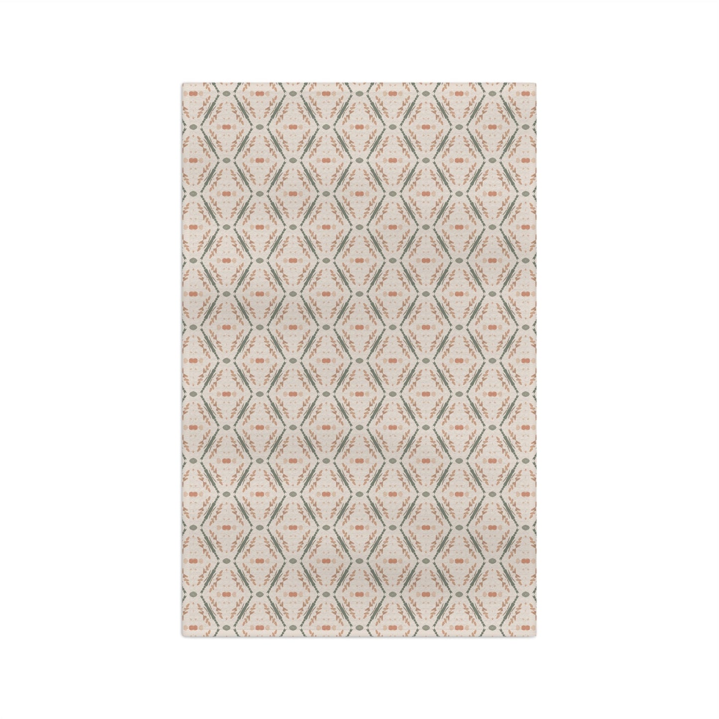 Serenade Sprigs Microfiber Waffle Kitchen Towel with hand - drawn artwork - Flourish Moon Studio