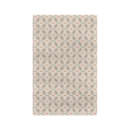 Serenade Sprigs Microfiber Waffle Kitchen Towel with hand - drawn artwork - Flourish Moon Studio