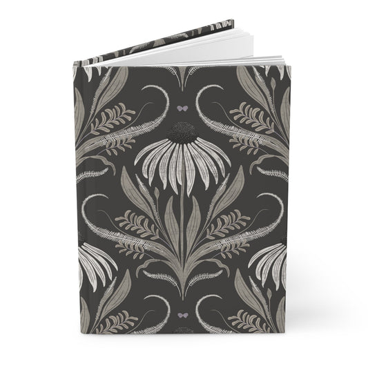 Stoneflower Hardcover Journal with hand drawn artwork - Flourish Moon Studio