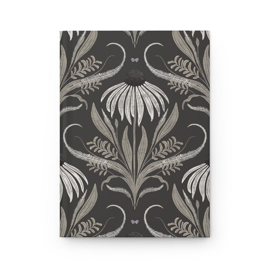 Stoneflower Hardcover Journal with hand drawn artwork - Flourish Moon Studio