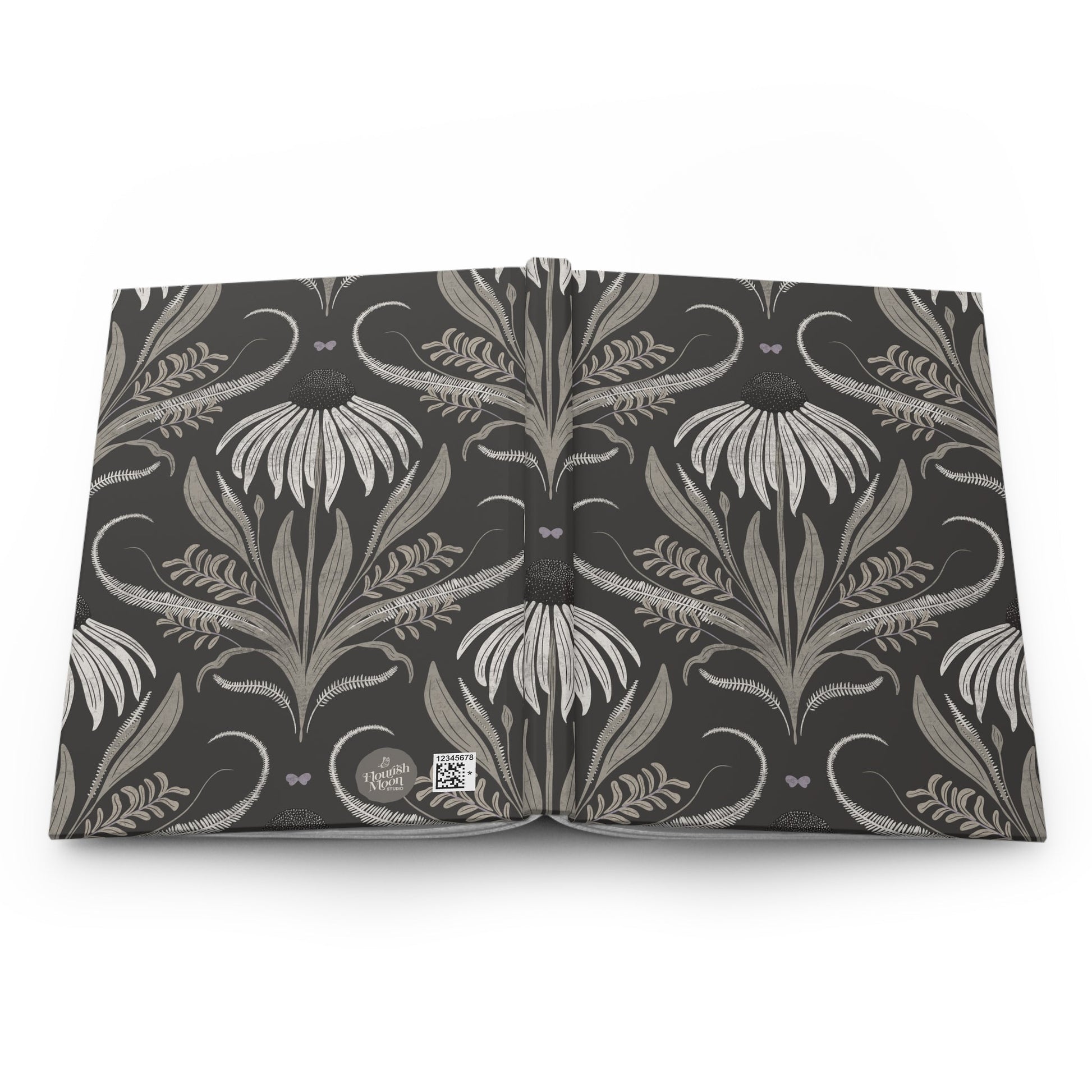 Stoneflower Hardcover Journal with hand drawn artwork - Flourish Moon Studio