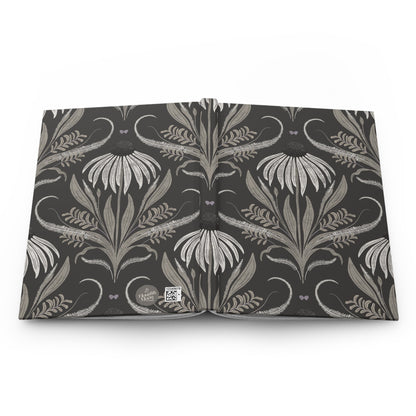 Stoneflower Hardcover Journal with hand drawn artwork - Flourish Moon Studio