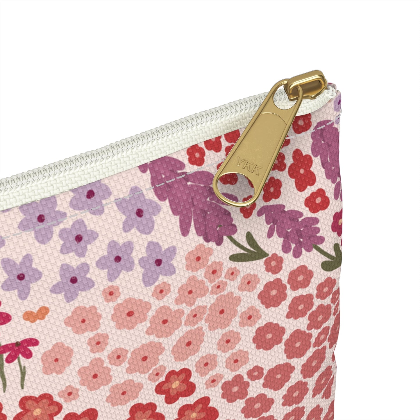 Summer Breeze Accessory Zipper Pouch with hand - drawn artwork - Flourish Moon Studio