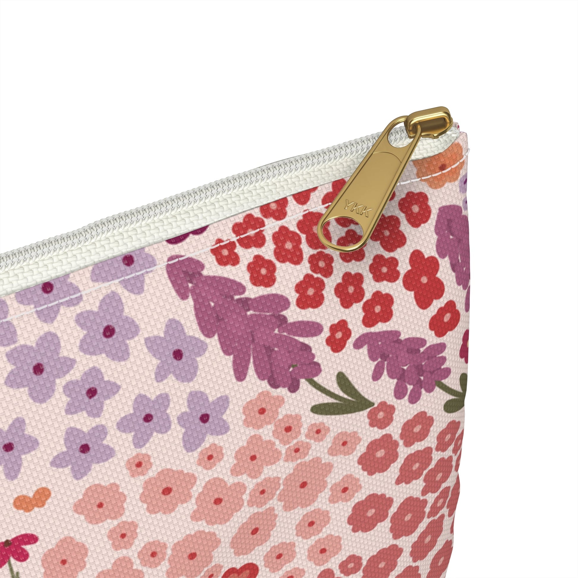 Summer Breeze Accessory Zipper Pouch with hand - drawn artwork - Flourish Moon Studio