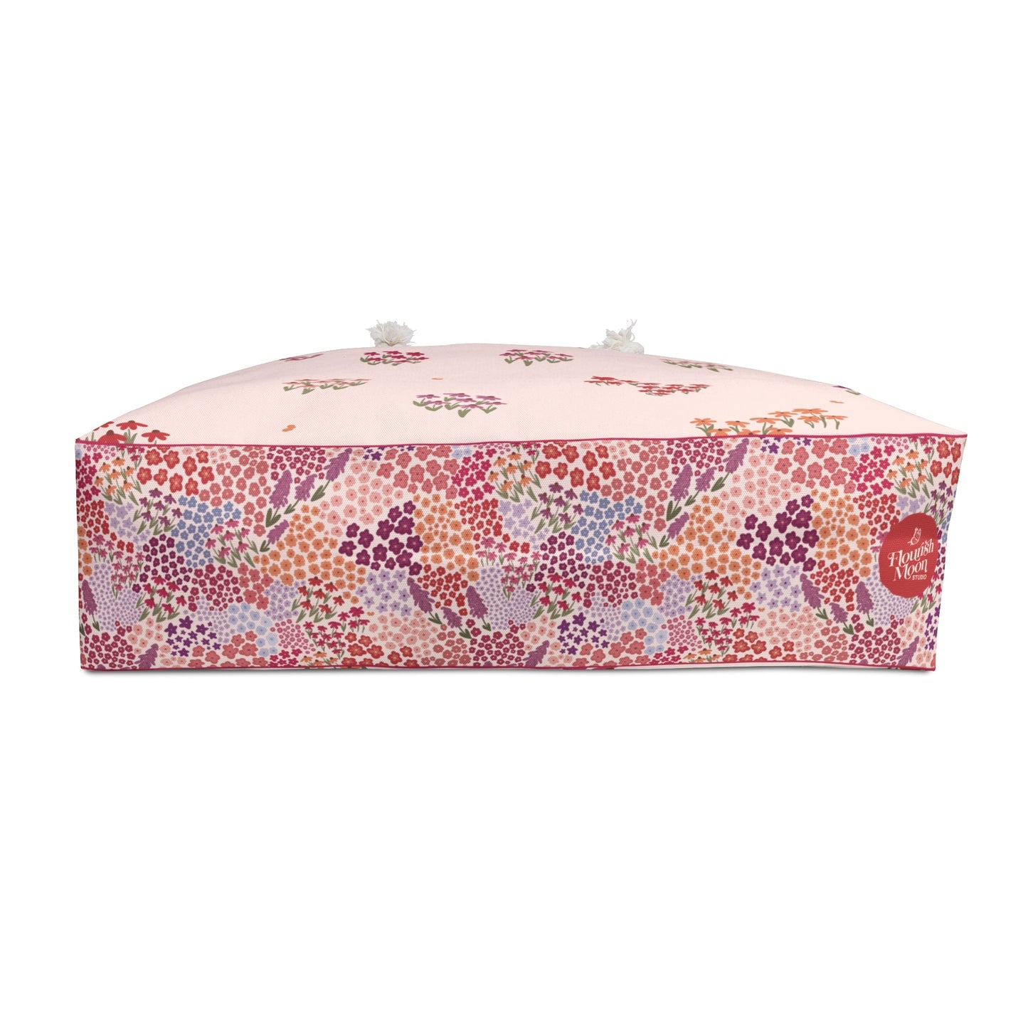 Summer Breeze Coneflower Weekender Bag with hand - drawn artwork - Flourish Moon Studio