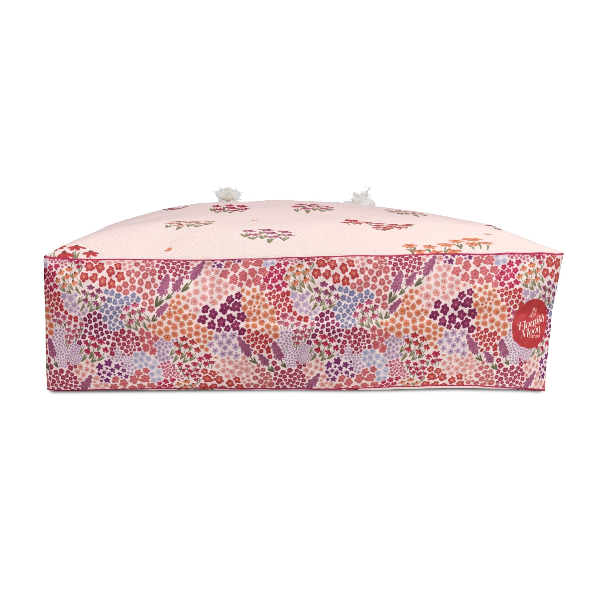 Summer Breeze Coneflower Weekender Bag with hand - drawn artwork - Flourish Moon Studio