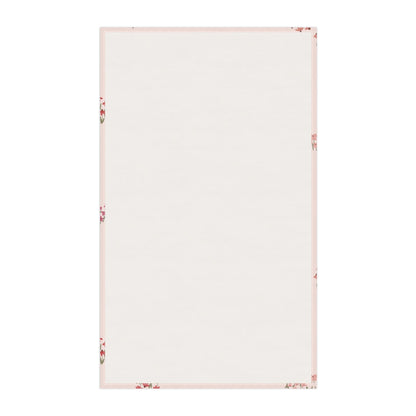 Summer Breeze Coneflowers Tea Towel with hand - drawn artwork - Flourish Moon Studio