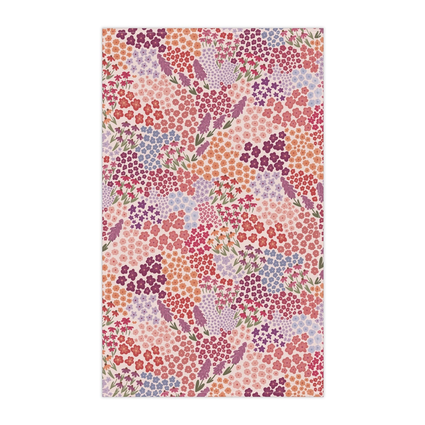 Summer Breeze Tea Towel with hand - drawn artwork - Flourish Moon Studio