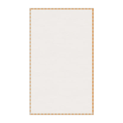 Sun Check Tea Towel with hand - drawn artwork - Flourish Moon Studio
