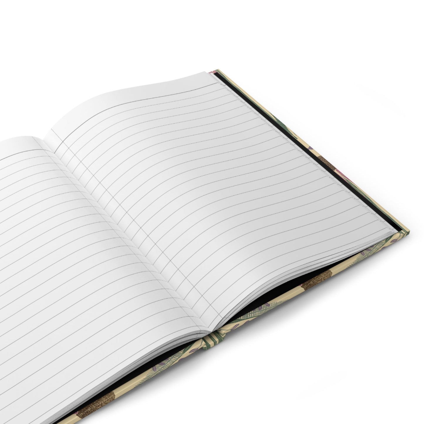 Sunlit Petal Dance Hardcover Journal with hand - drawn artwork - Flourish Moon Studio