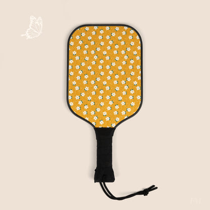 Sunny Days Pickleball Paddles Set with hand drawn artwork - Flourish Moon Studio