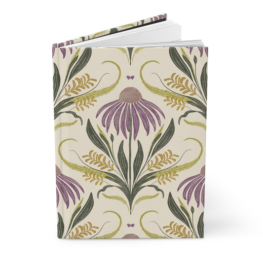 Sunshine's Meadow Bloom Hardcover Journal with hand - drawn artwork - Flourish Moon Studio