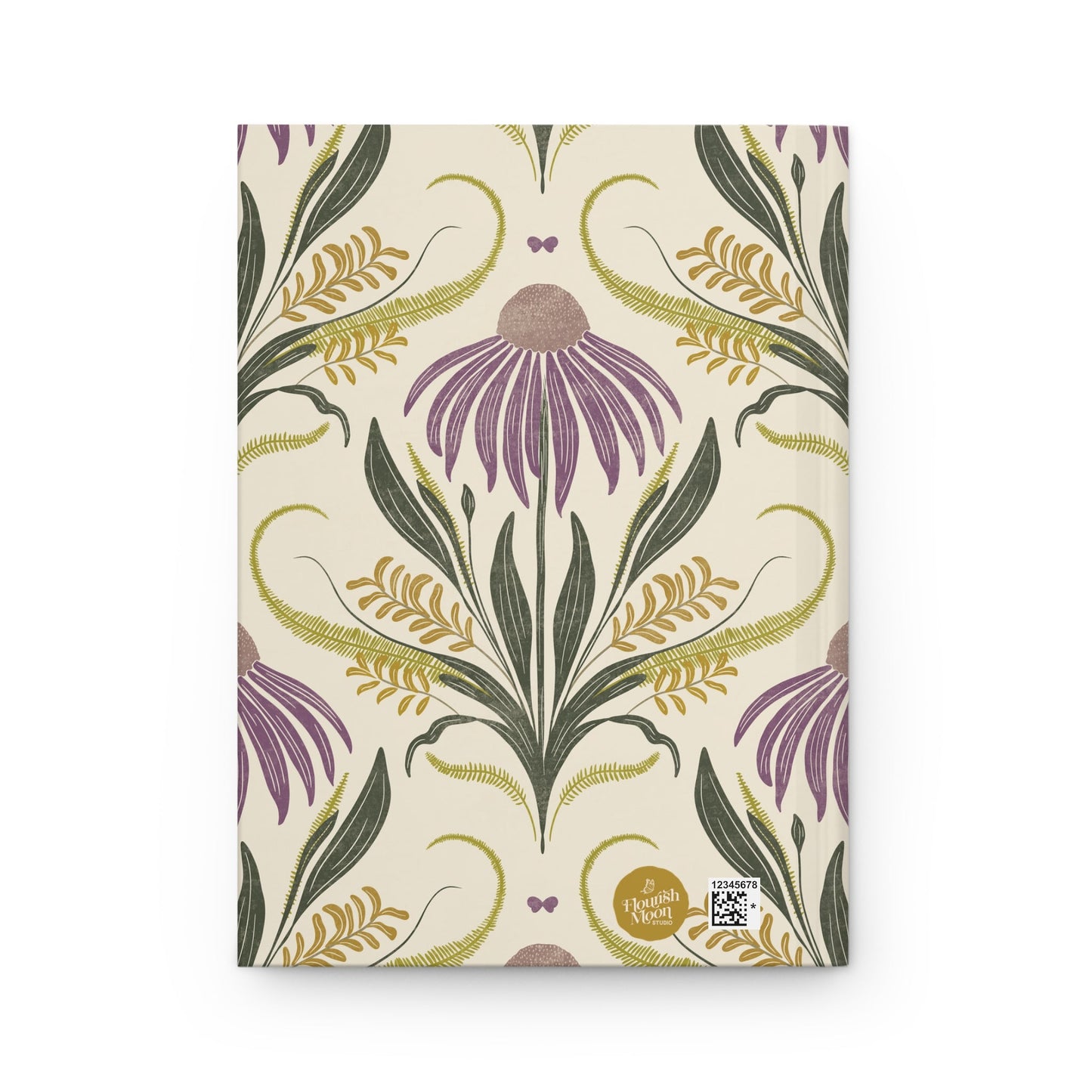 Sunshine's Meadow Bloom Hardcover Journal with hand - drawn artwork - Flourish Moon Studio