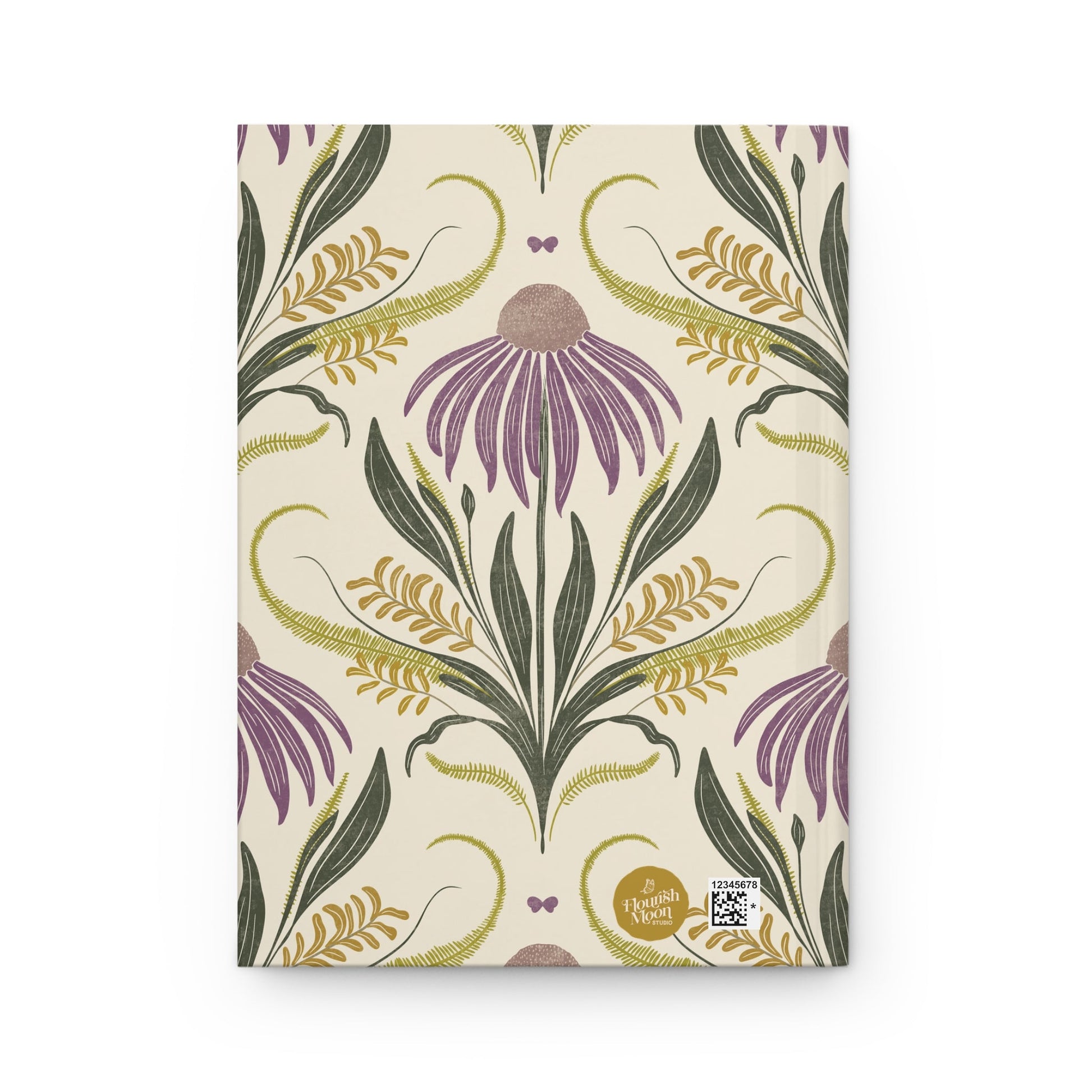 Sunshine's Meadow Bloom Hardcover Journal with hand - drawn artwork - Flourish Moon Studio