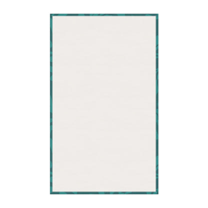 Tidal Veil Coastal Tea Towel with hand - drawn artwork - Flourish Moon Studio