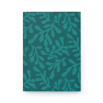 Tidal Veil Hardcover Journal with hand - drawn artwork - Flourish Moon Studio