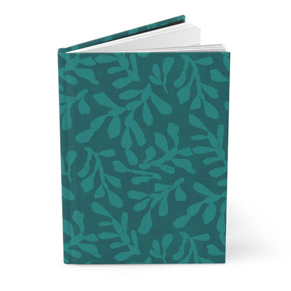 Tidal Veil Hardcover Journal with hand - drawn artwork - Flourish Moon Studio