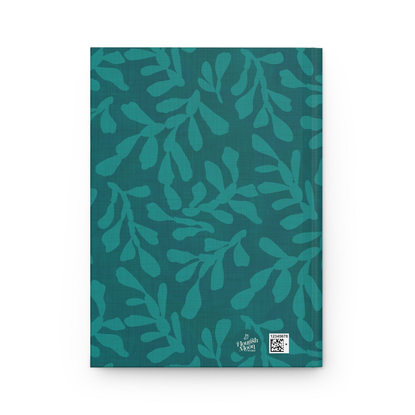 Tidal Veil Hardcover Journal with hand - drawn artwork - Flourish Moon Studio