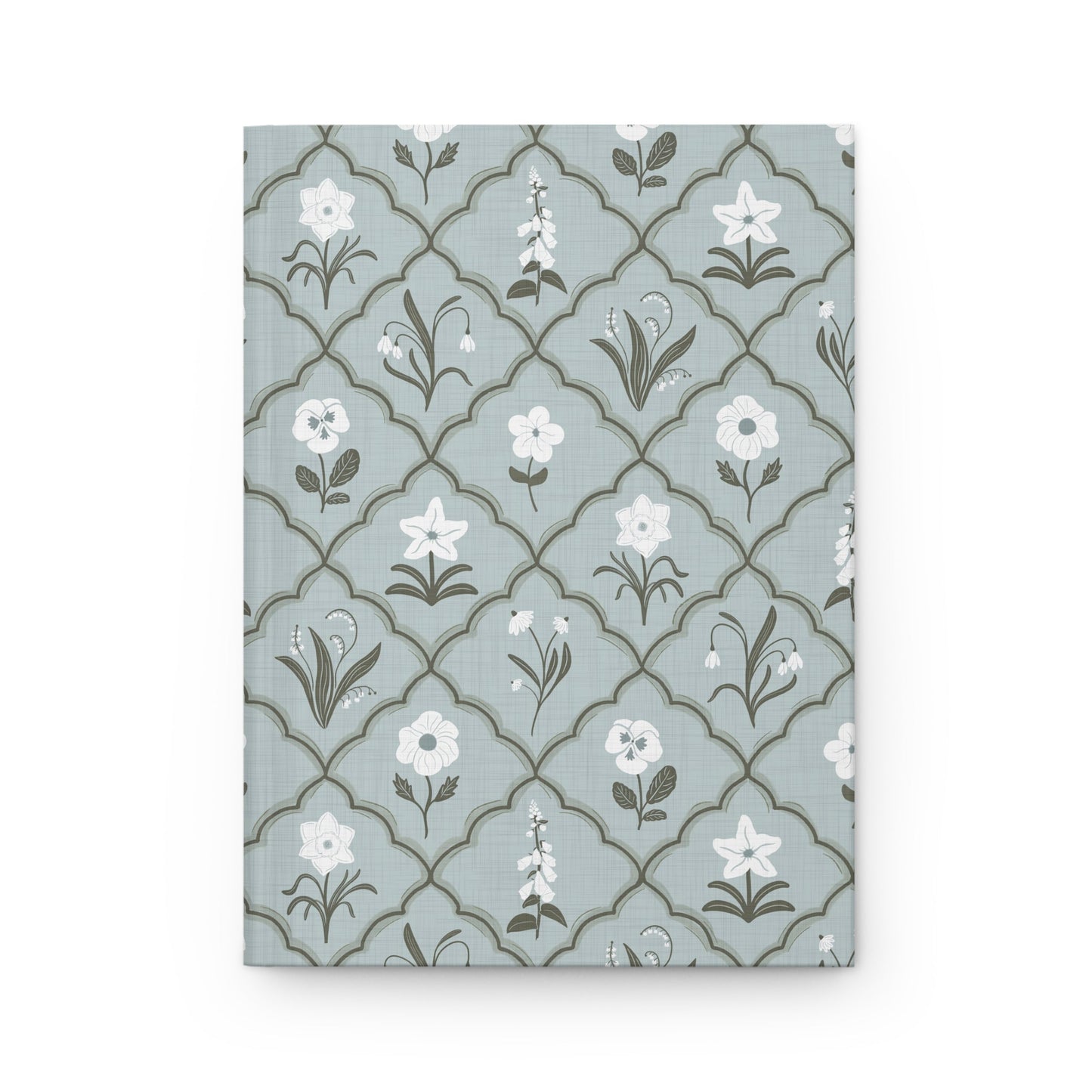 Trellis & Bloom Hardcover Journal with hand drawn artwork - Flourish Moon Studio