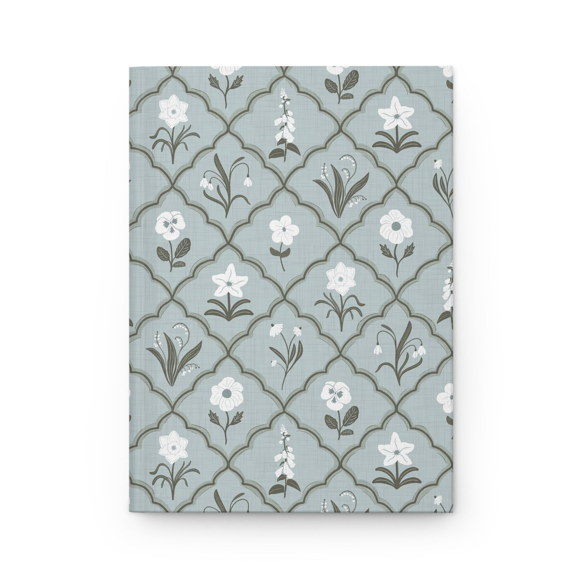 Trellis & Bloom Hardcover Journal with hand drawn artwork - Flourish Moon Studio