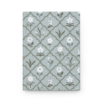 Trellis & Bloom Hardcover Journal with hand drawn artwork - Flourish Moon Studio