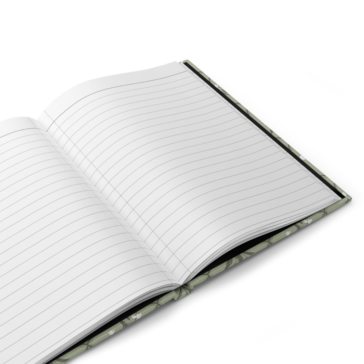 Trellis & Bloom Spring Green Hardcover Journal with hand drawn artwork - Flourish Moon Studio
