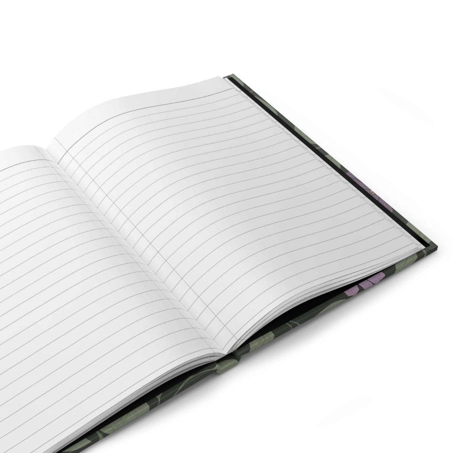 Whisper Song Floral Hardcover Journal with hand - drawn artwork - Flourish Moon Studio