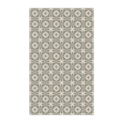 Woodland Crest Tea Towel with hand - drawn artwork - Flourish Moon Studio