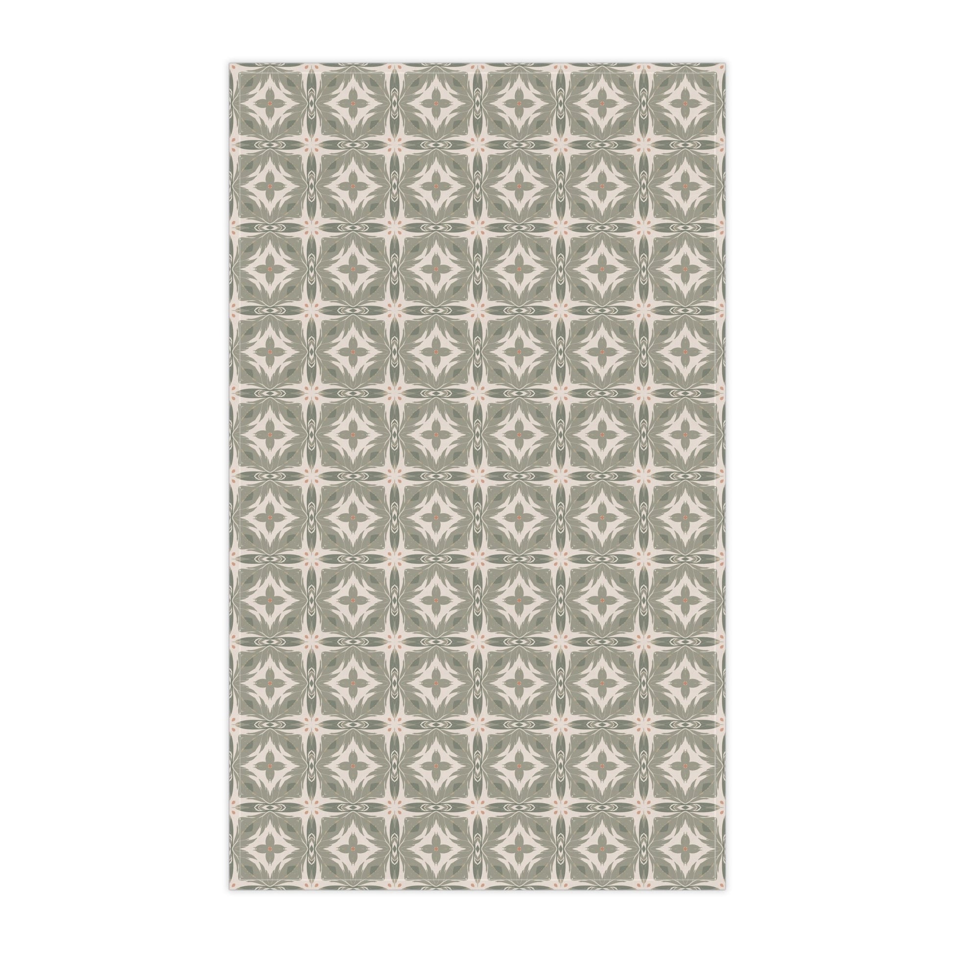 Woodland Crest Tea Towel with hand - drawn artwork - Flourish Moon Studio